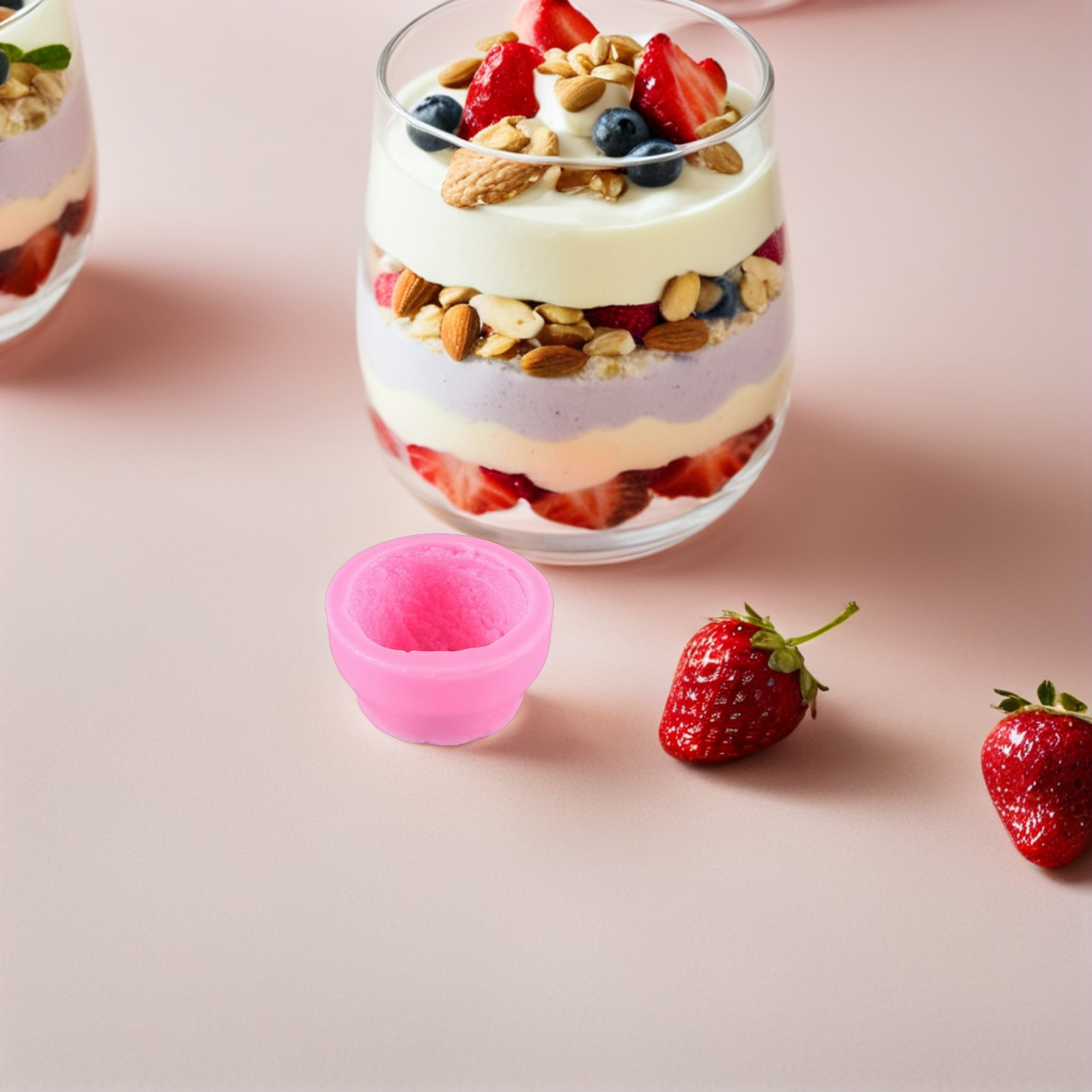 Ice Mold Sphere - 3Pcs Realistic Ice Cream Ball Silicone
