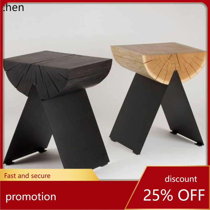 Home Bar Stools - CZ Creative Wooden Low Stool Unique