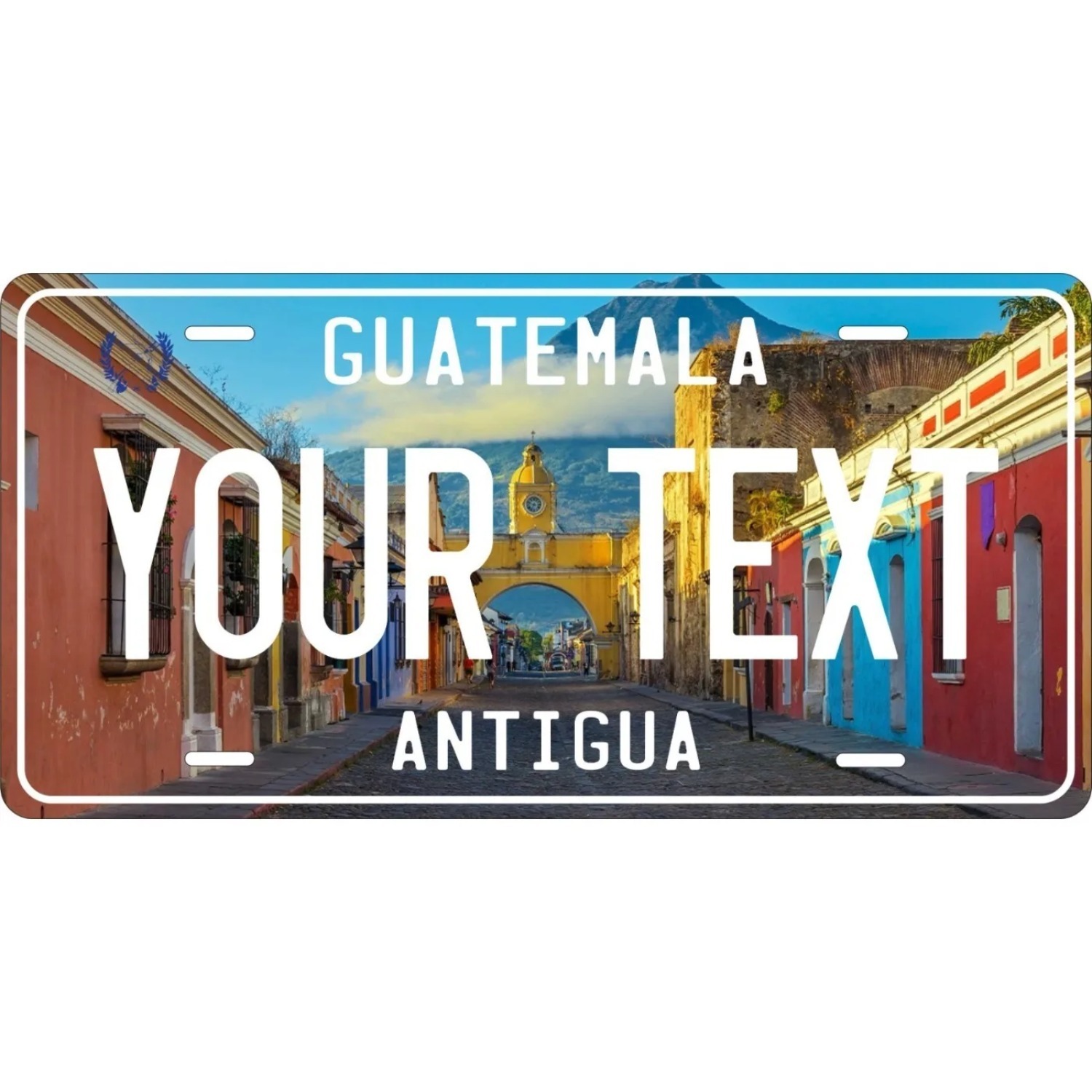 Home Bar Signs - Guatemala Antigua City Vintage Metal Sign