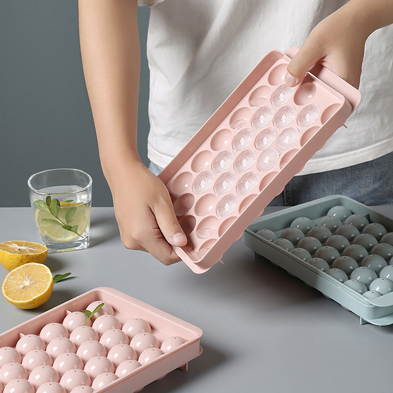 1Pc 3D Round Tray with Lid Pla - Ice Mold Sphere 评论和价格