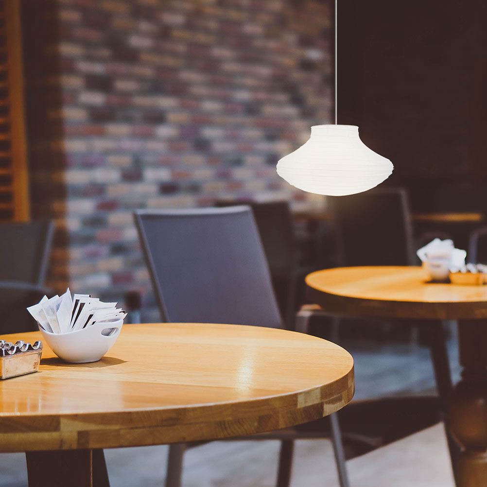 Paper Lampshade White Folding  - Home Bar And Restaurant 评论和价格
