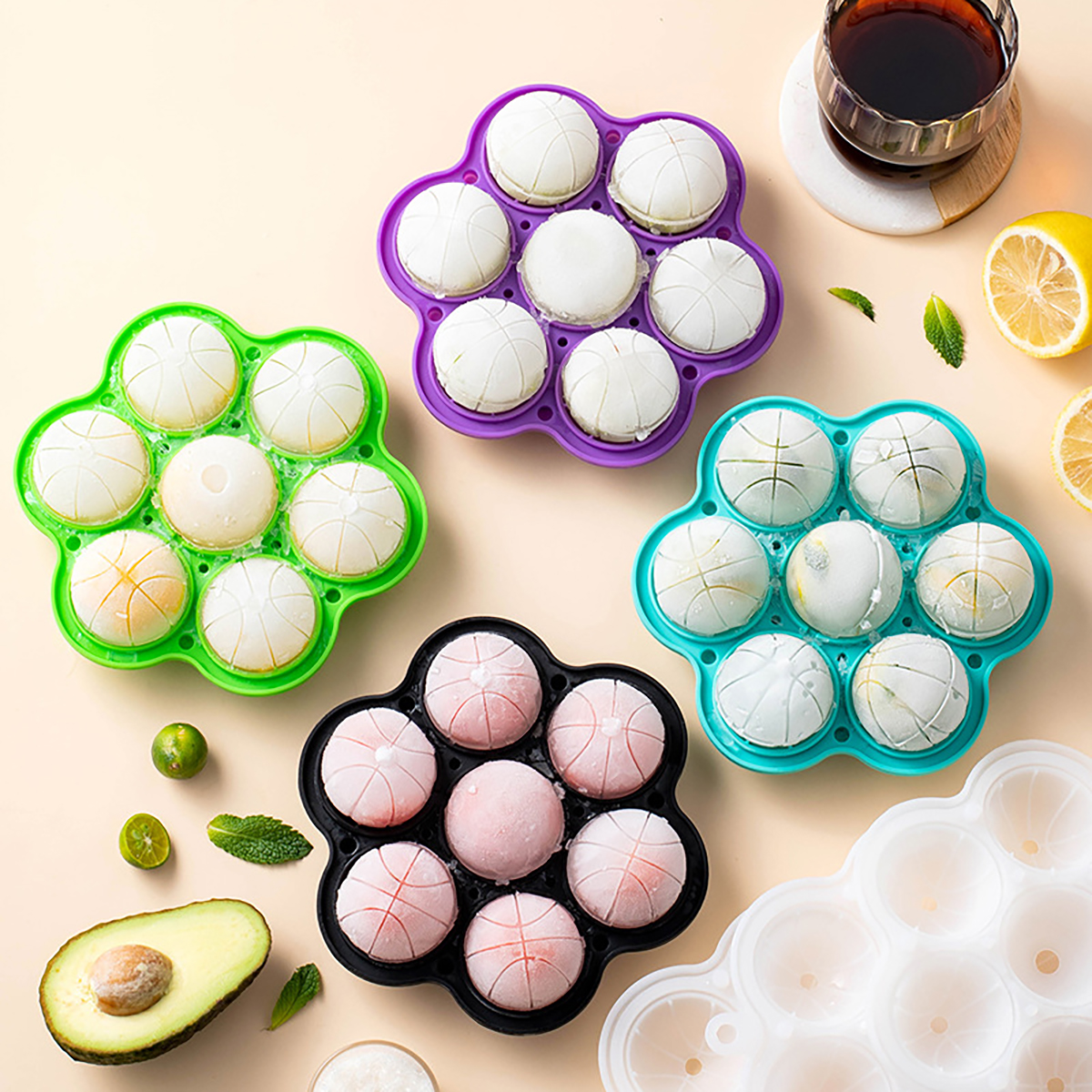 1pc Spherical Silicone Ice Gri - Ice Mold Sphere 评论和价格