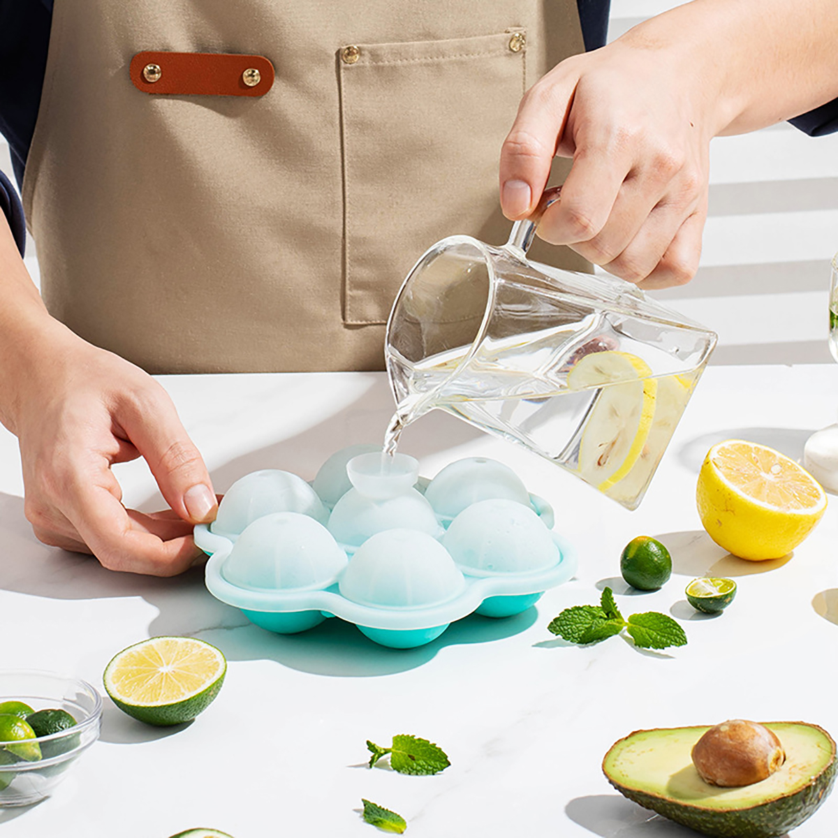 1pc Spherical Silicone Ice Gri - Ice Mold Sphere 评论和价格