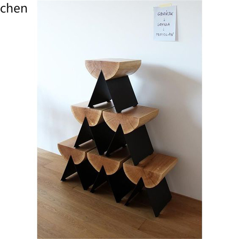 CZ Creative Wooden  Low Stool  - Home Bar Stools 评论和价格