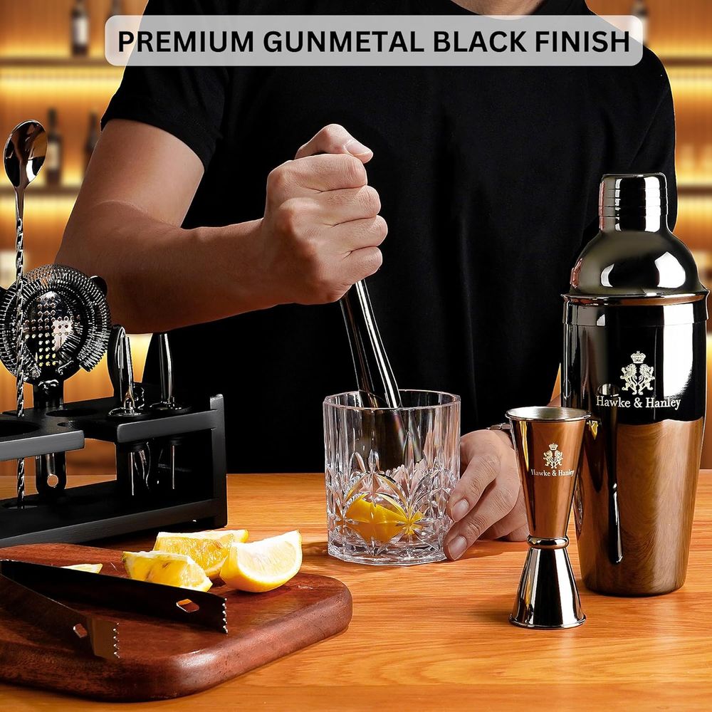 Cocktail Shaker Bar Set with i - Cocktail Recipe Book 评论和价格