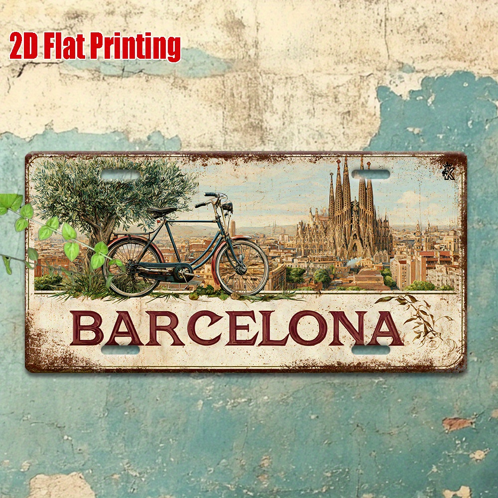 2D Flat, 1 Piece Vintage Metal - Home Barcelona 评论和价格