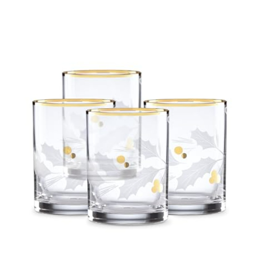886861 Holiday Gold 4Piece Dou - Old Fashioned Glass 评论和价格