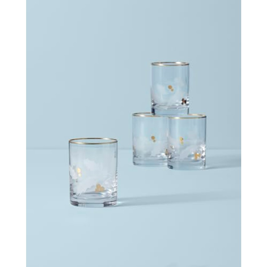 886861 Holiday Gold 4Piece Dou - Old Fashioned Glass 评论和价格