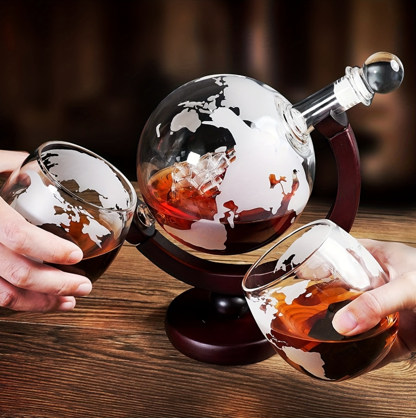 Globe Shaped Whiskey Decanter  - Decanter Globe Set 评论和价格