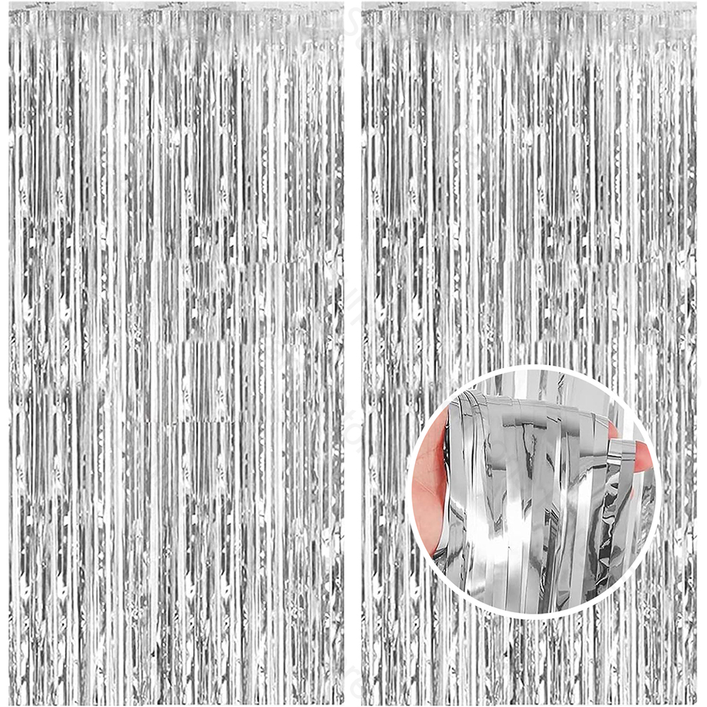 2Pack Silver Foil Curtain Back - Home Bargains 评论和价格