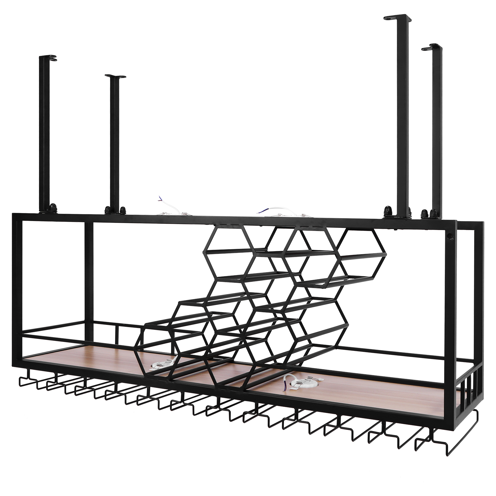 Bar Liquor Bottle Display Shel - Home Bar Shelf 评论和价格