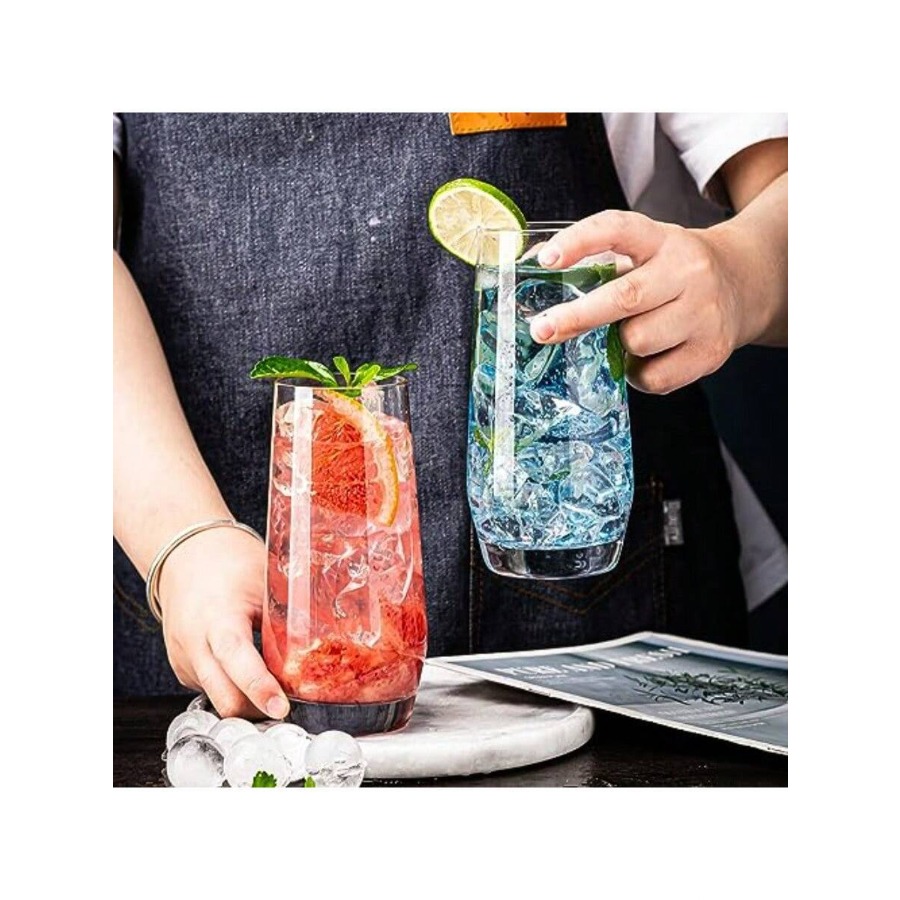 DDrinking Glasses Crystal High - Highball Glass Set 评论和价格