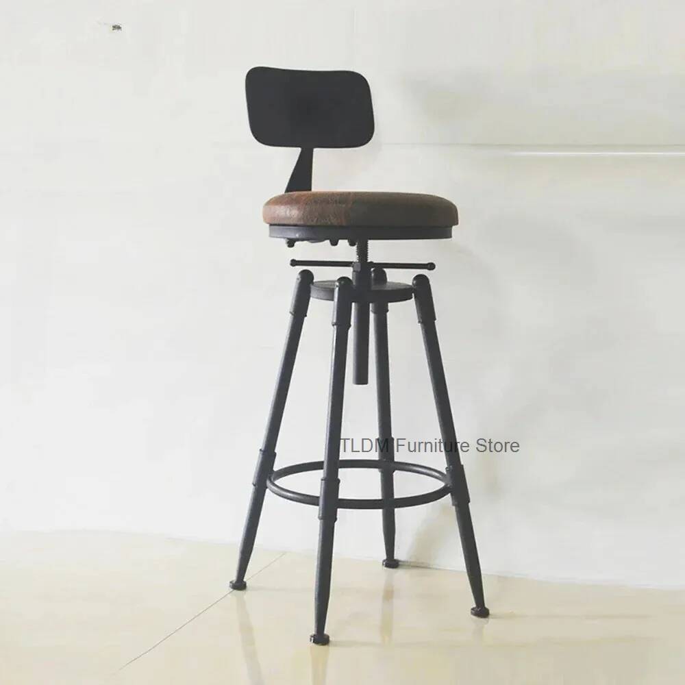 Retro Iron Bar Chair Counter S - Home Bar Seating 评论和价格