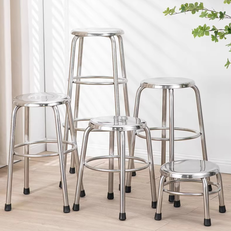 304 Stainless Steel Round Stoo - Home Bar Seating 评论和价格