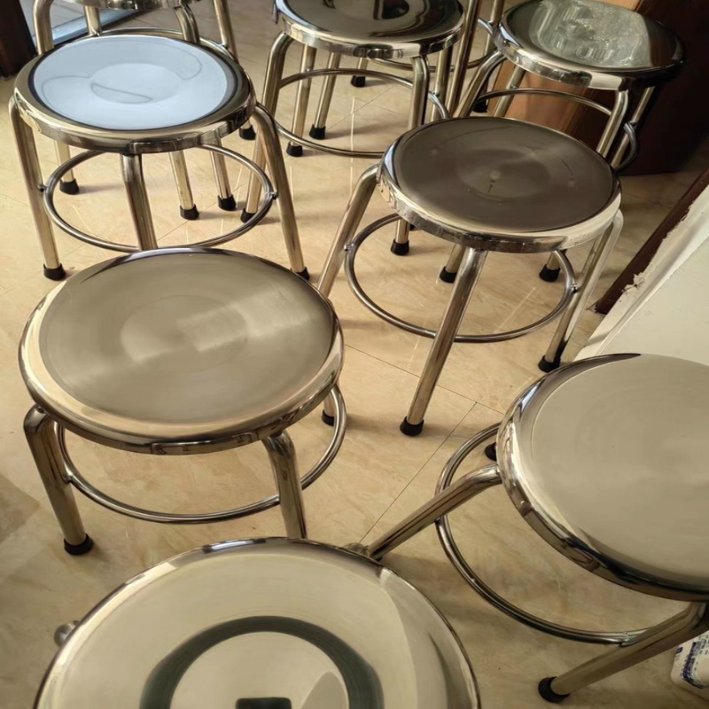 304 Stainless Steel Round Stoo - Home Bar Seating 评论和价格