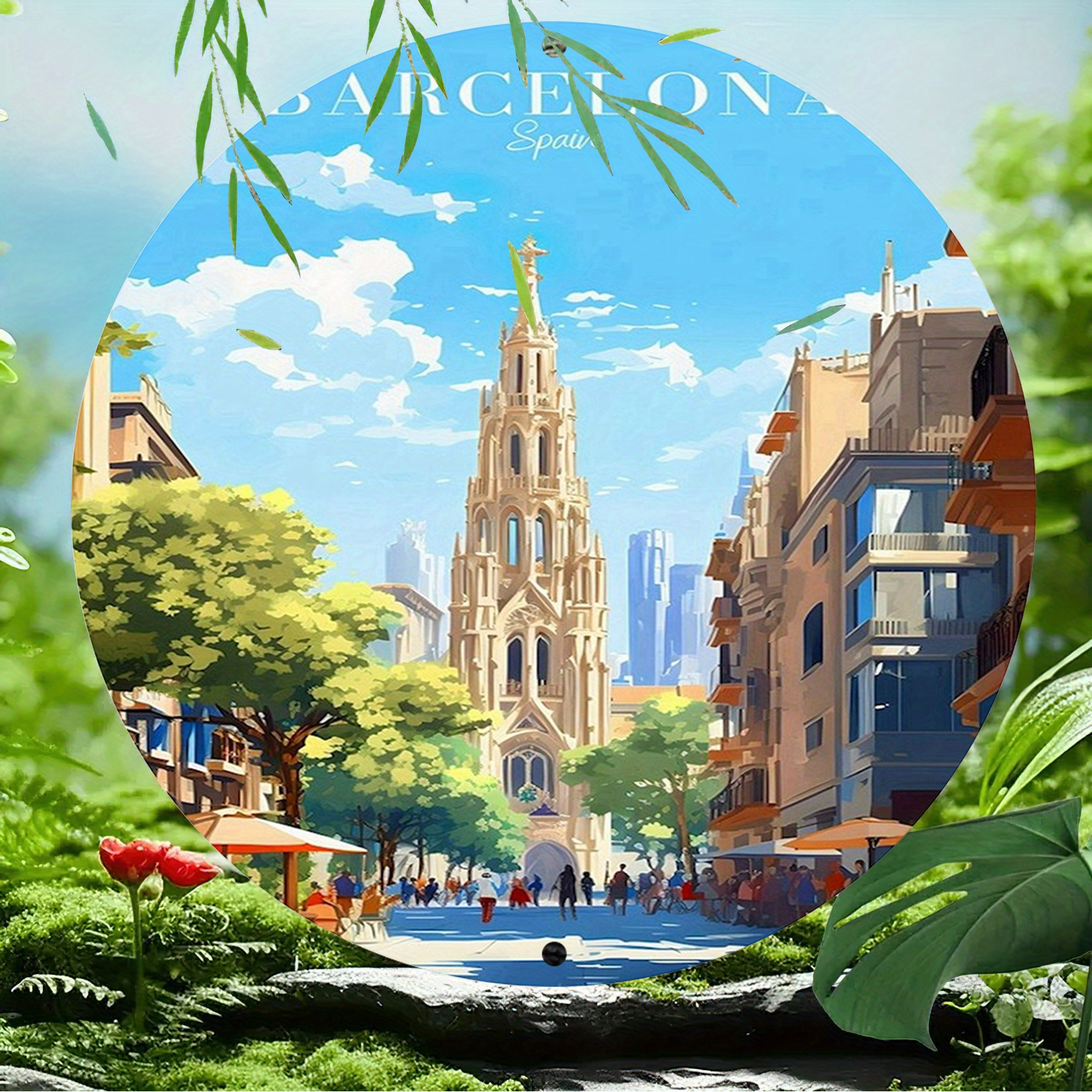 Barcelona Spain Scenic Illustr - Home Barcelona 评论和价格