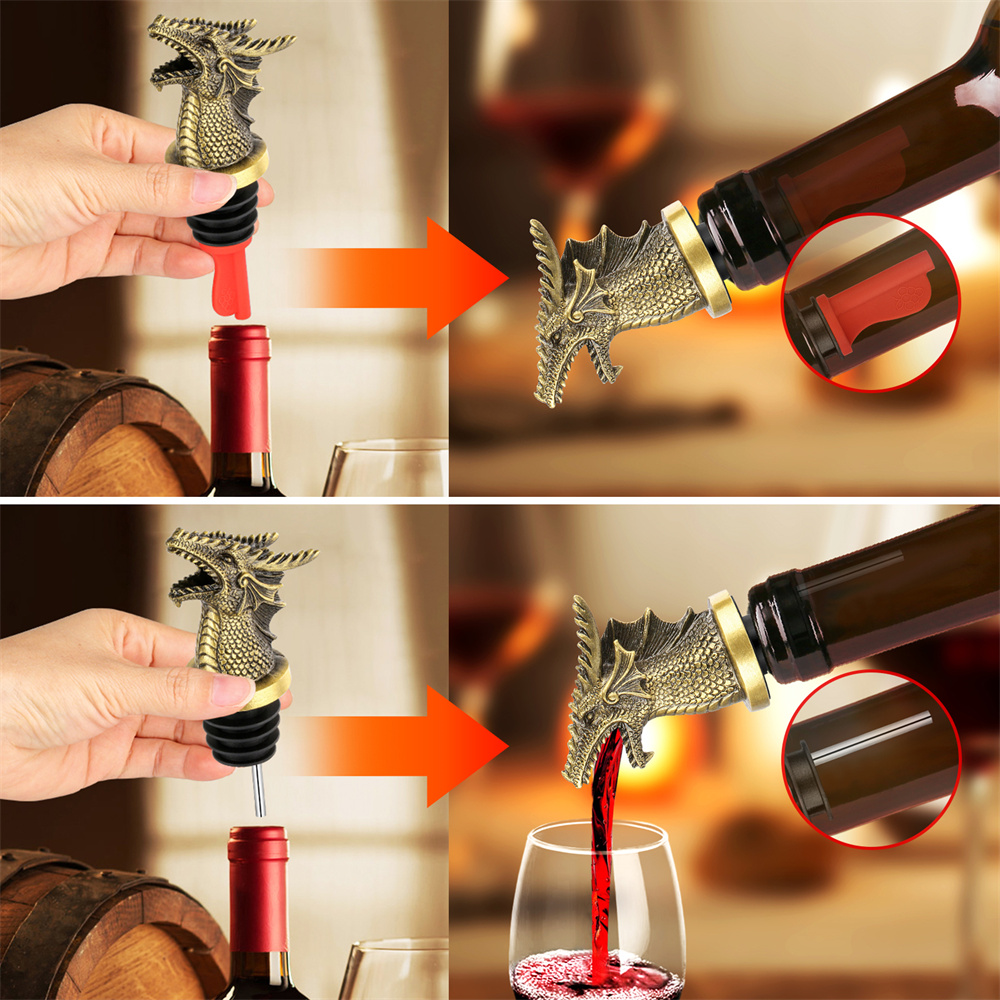 Dragon Decor Wine Bottle Stopp - Wine Preservation Pump 评论和价格
