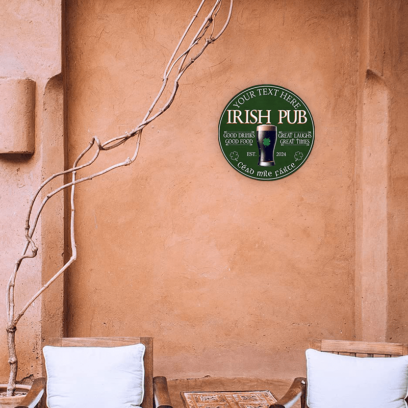 CustomIrish Pub Personalized M - Home Bar Signs 评论和价格