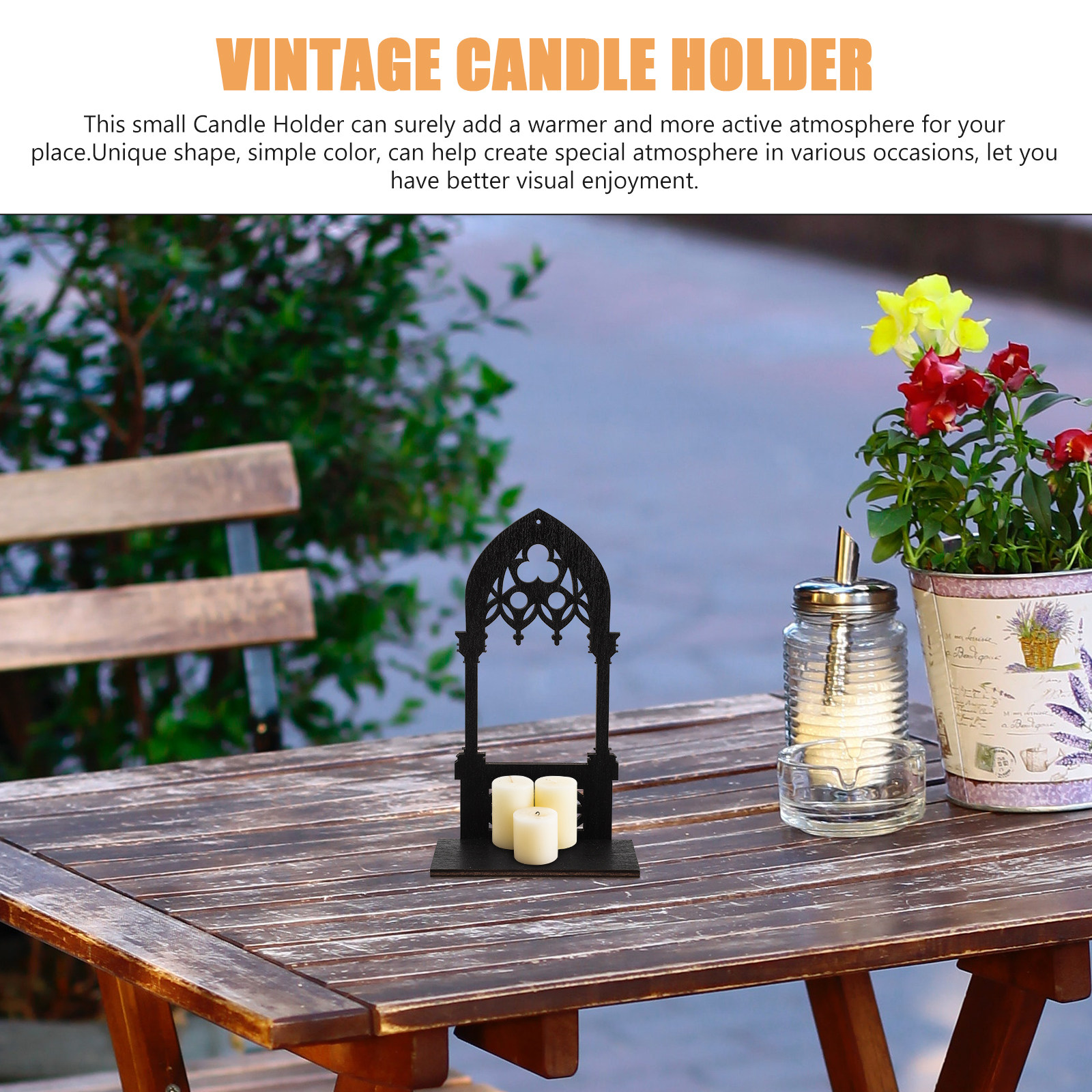 1Pair Gothic Holder Wooden Vin - Home Bar Stand 评论和价格