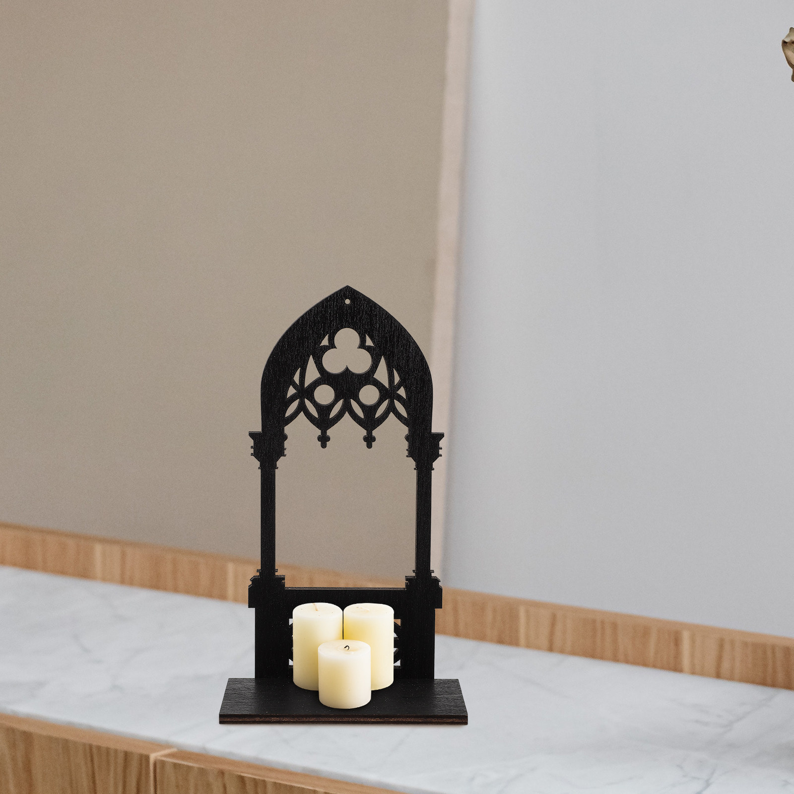 1Pair Gothic Holder Wooden Vin - Home Bar Stand 评论和价格