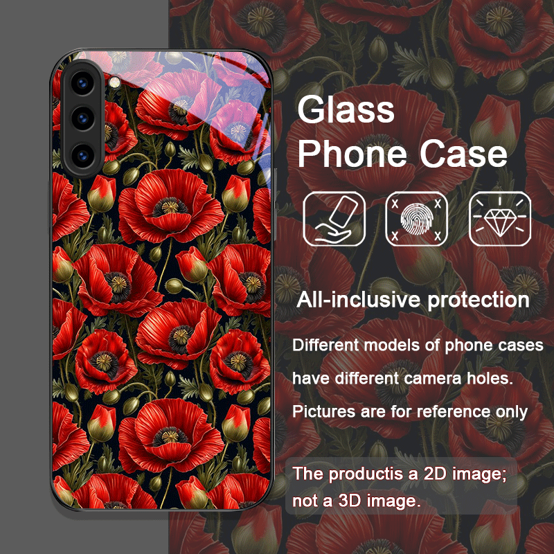 Retro Poppy Flower Bloom Hot R - Old Fashioned Glass 评论和价格