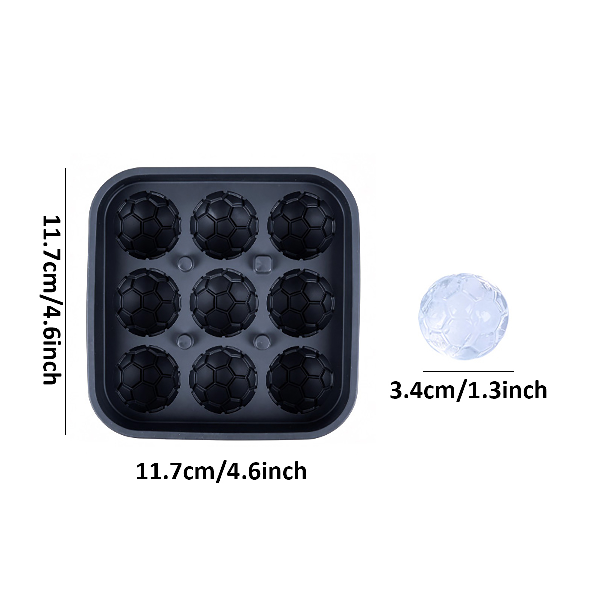 1Pcs Football-Themed Silicone  - Ice Mold Sphere 评论和价格