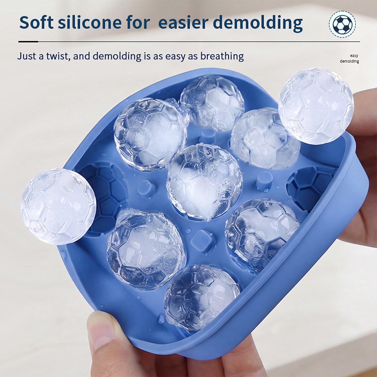 1Pcs Football-Themed Silicone  - Ice Mold Sphere 评论和价格