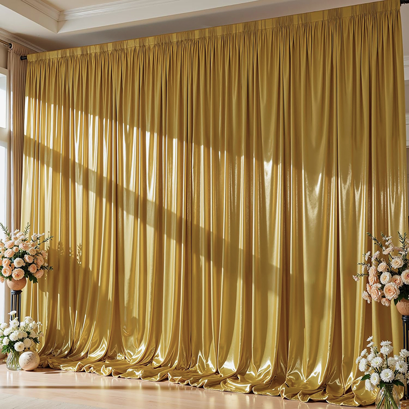 Gold Sequin Backdrop Curtain W - Home Bargains 评论和价格