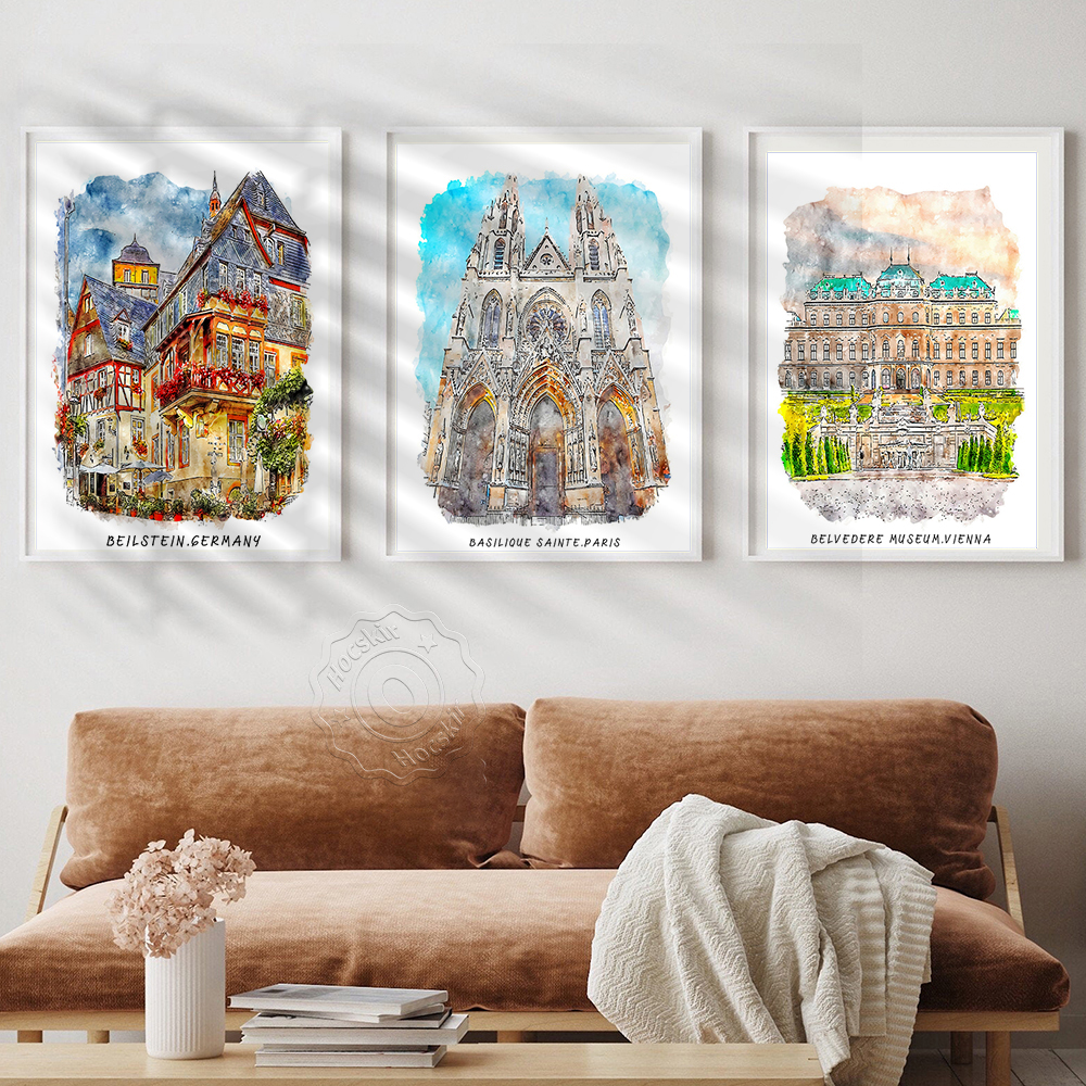 Watercolor Print, World Travel - Home Barcelona 评论和价格