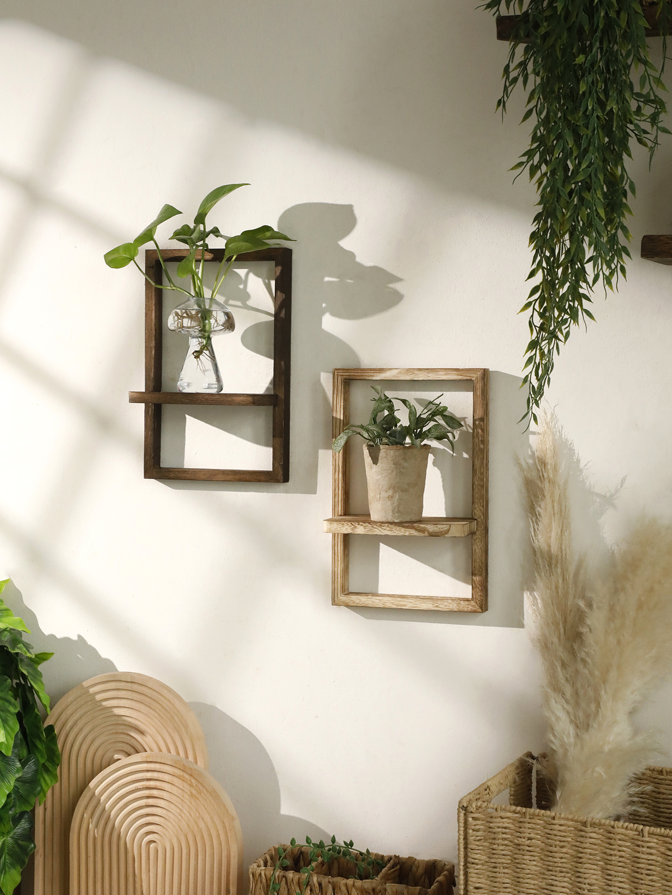 Wooden Display Shelf Floating  - Home Bar Shelf 评论和价格