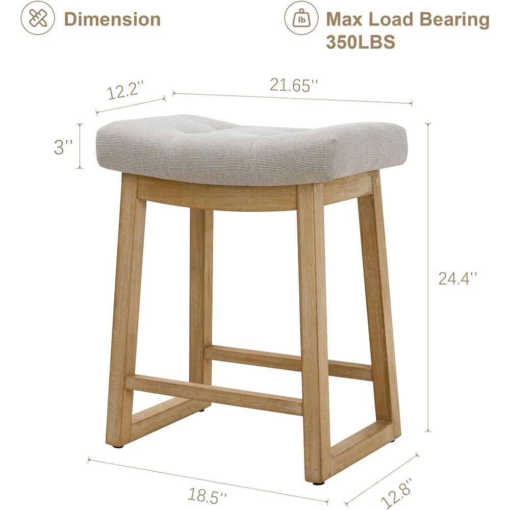 Set of 3, 24 Upholstered Count - Home Bar Stools 评论和价格