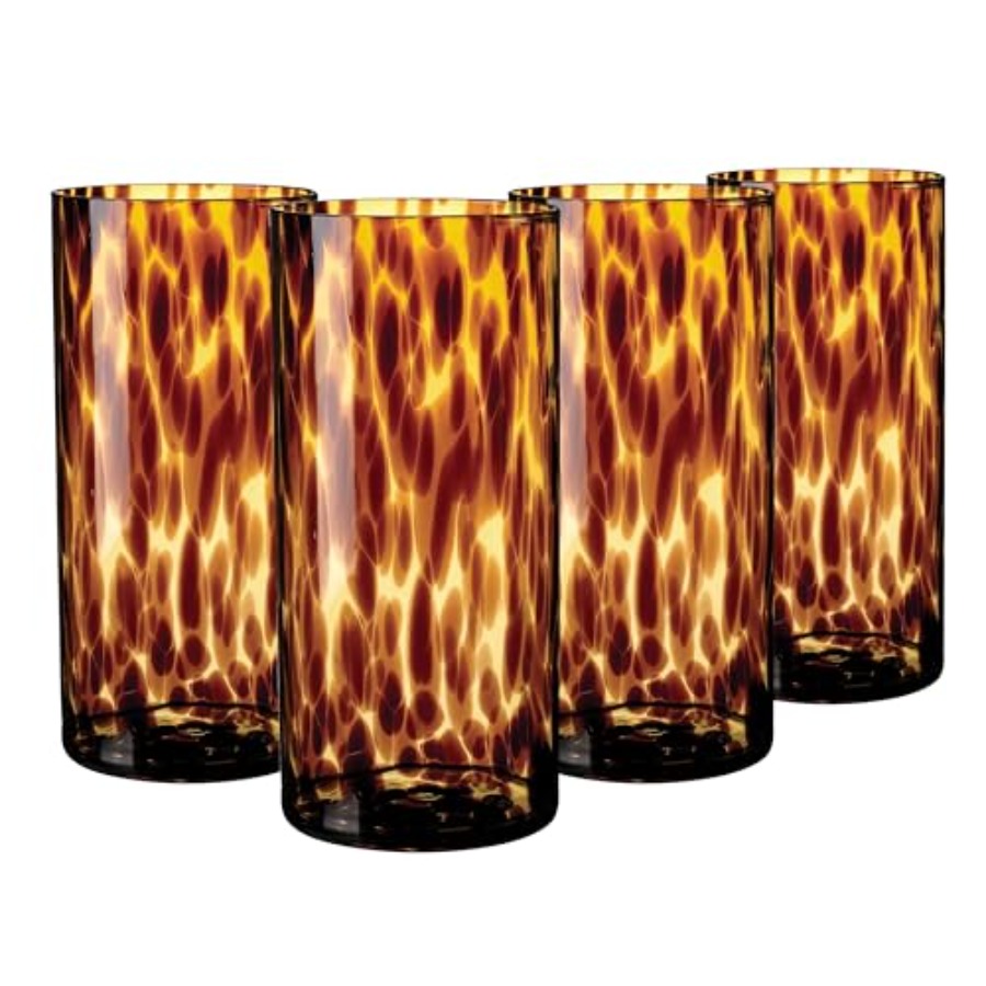 Tortoise Shell Highball Glass  - Highball Glass Set 评论和价格