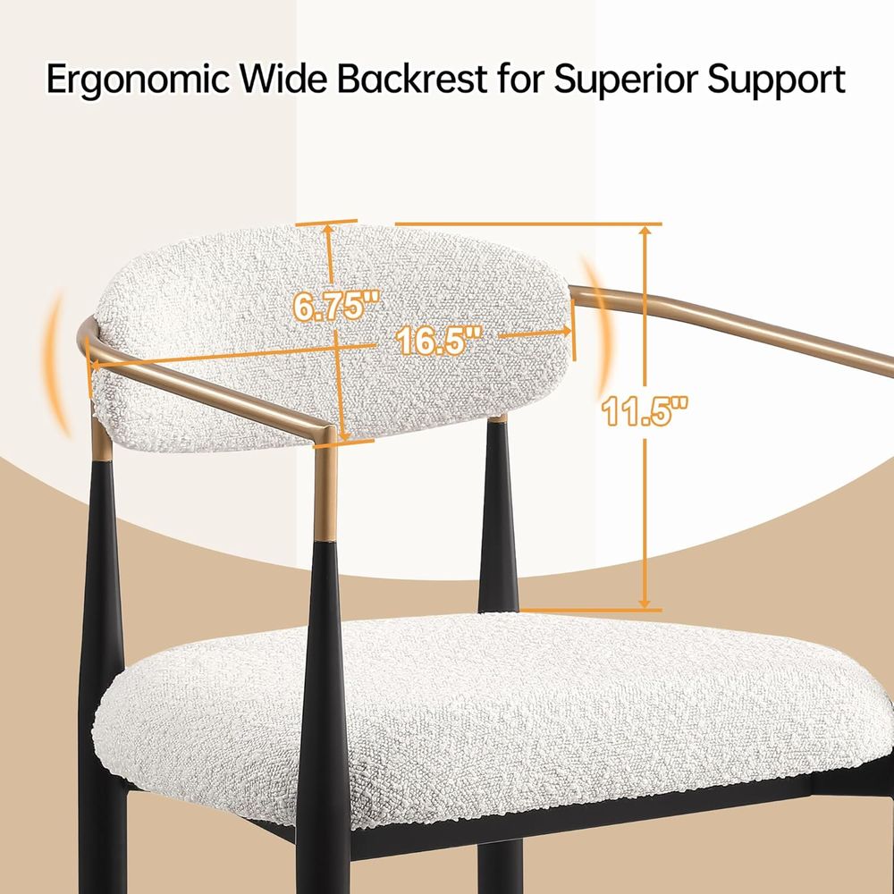 Set of 4 Upholstered Counter S - Home Bar Stools 评论和价格