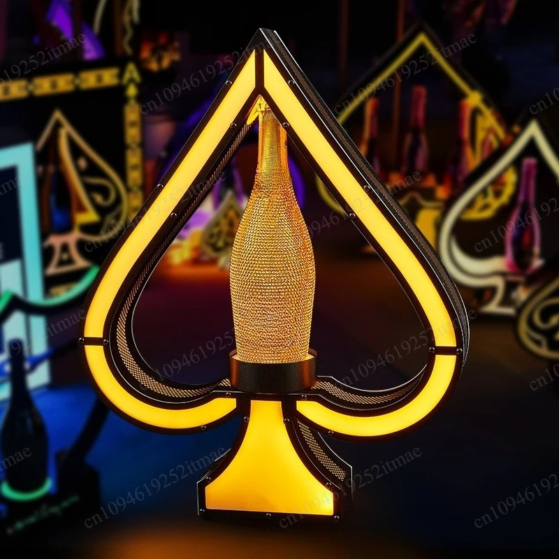 Iron Art Light Up Wine Bottle  - Home Bar Stand 评论和价格
