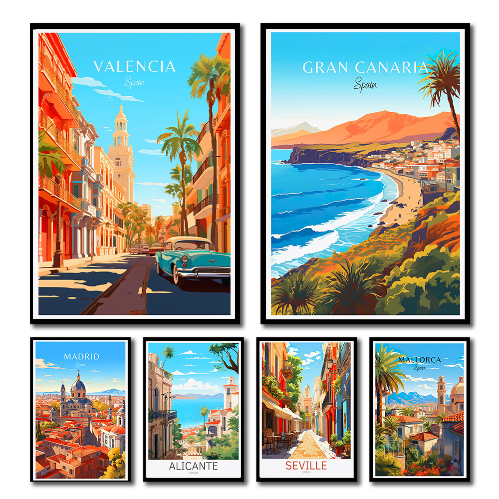 Spain Travel Poster Paris Gran - Home Barcelona 评论和价格