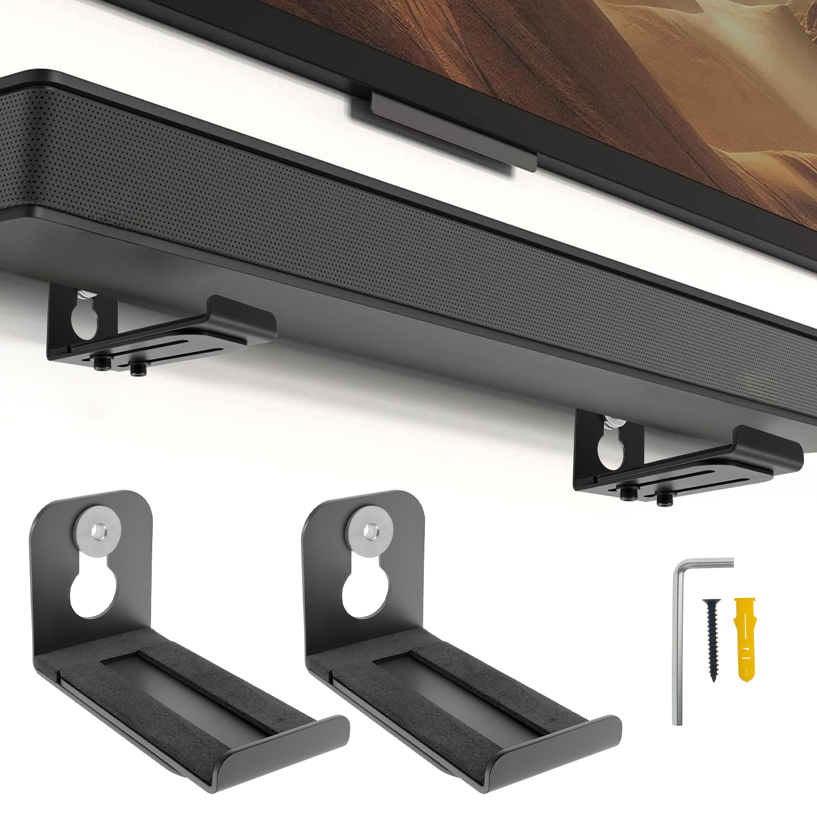 2Pcs Soundbar Speaker Stands W - Home Bar Stand 评论和价格