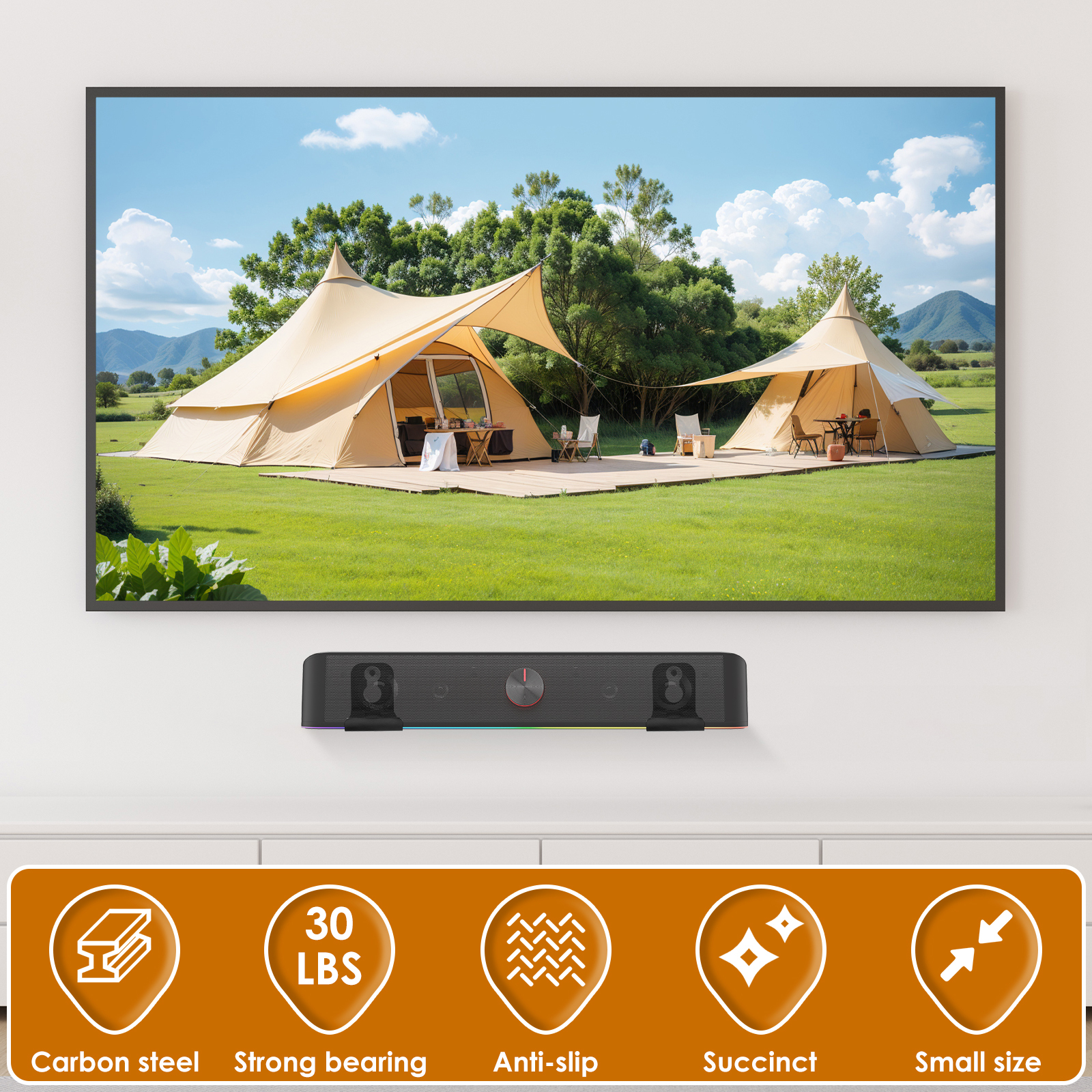 2Pcs Soundbar Speaker Stands W - Home Bar Stand 评论和价格