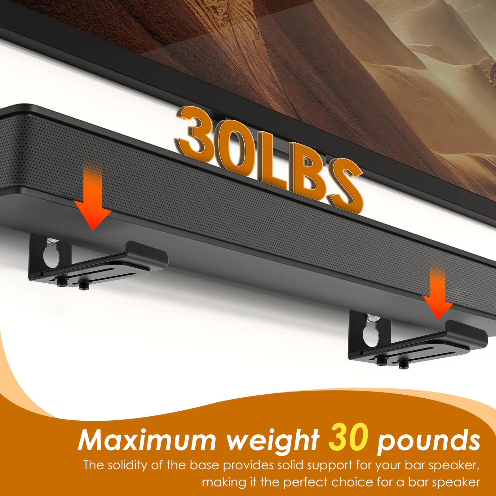 2Pcs Soundbar Speaker Stands W - Home Bar Stand 评论和价格