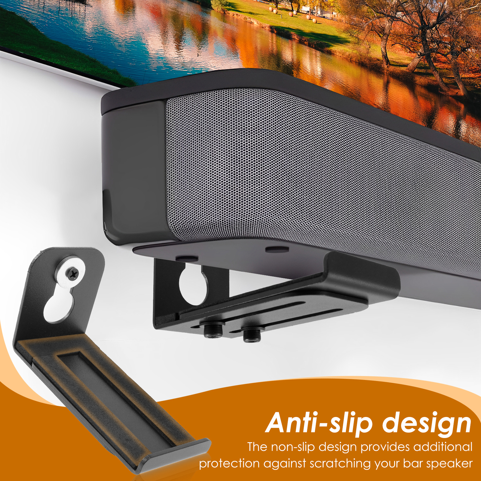 2Pcs Soundbar Speaker Stands W - Home Bar Stand 评论和价格