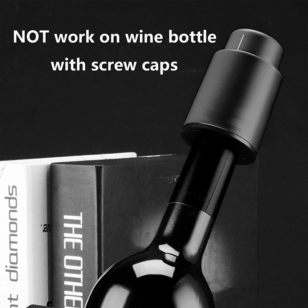 Vacuum Wine Bottle Cap Stopper - Wine Preservation Pump 评论和价格