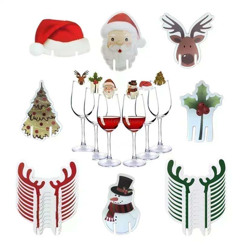10/20/30PCS Christmas Cup Card - Cocktail Recipe Book 评论和价格