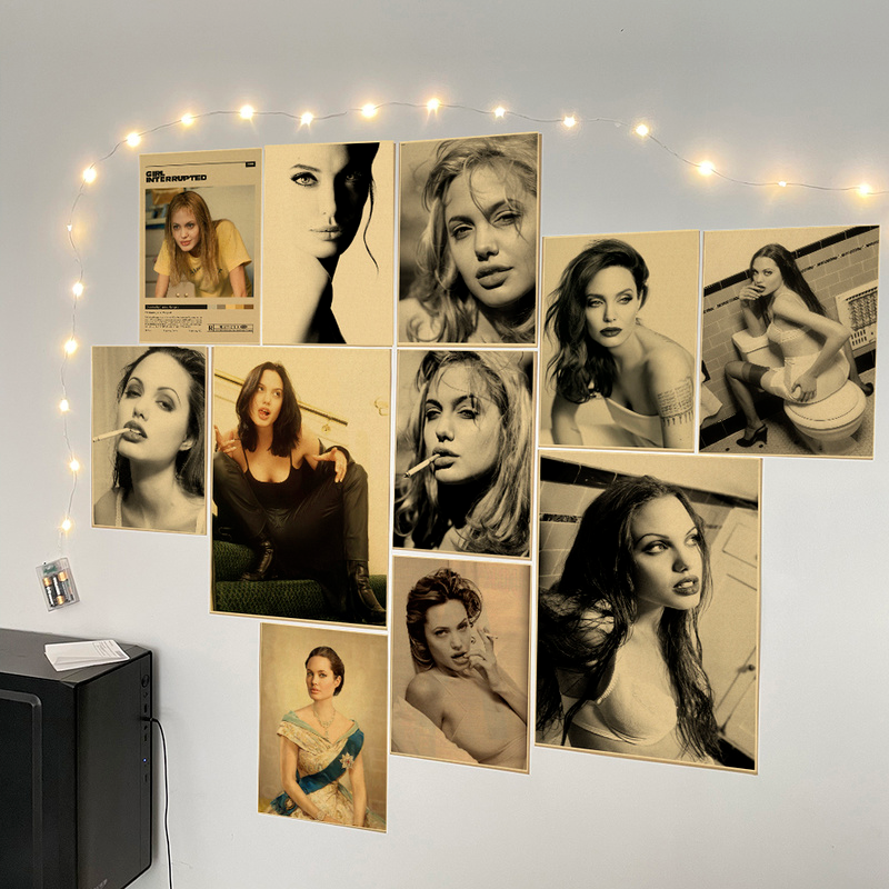 Angelina Jolie Vintage Poster  - Home Bar And Theater 评论和价格