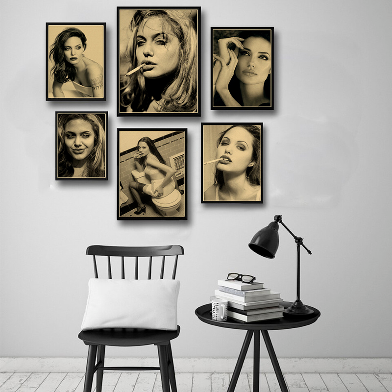 Angelina Jolie Vintage Poster  - Home Bar And Theater 评论和价格