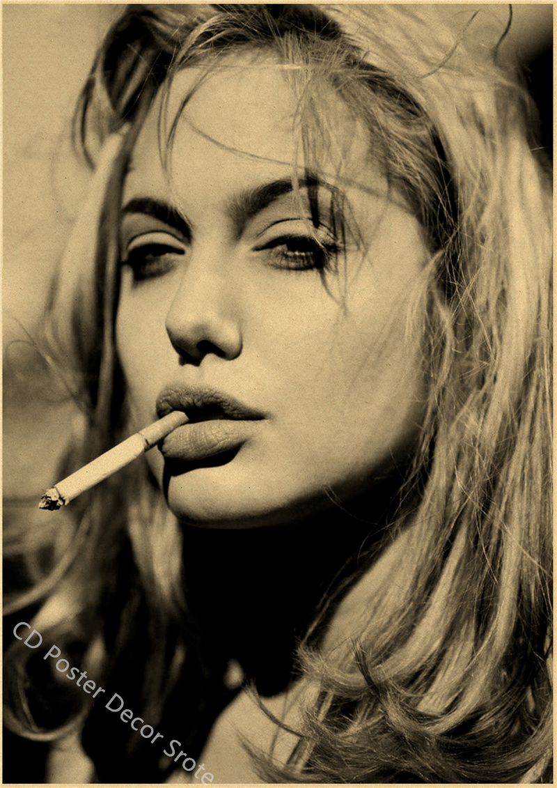Angelina Jolie Vintage Poster  - Home Bar And Theater 评论和价格
