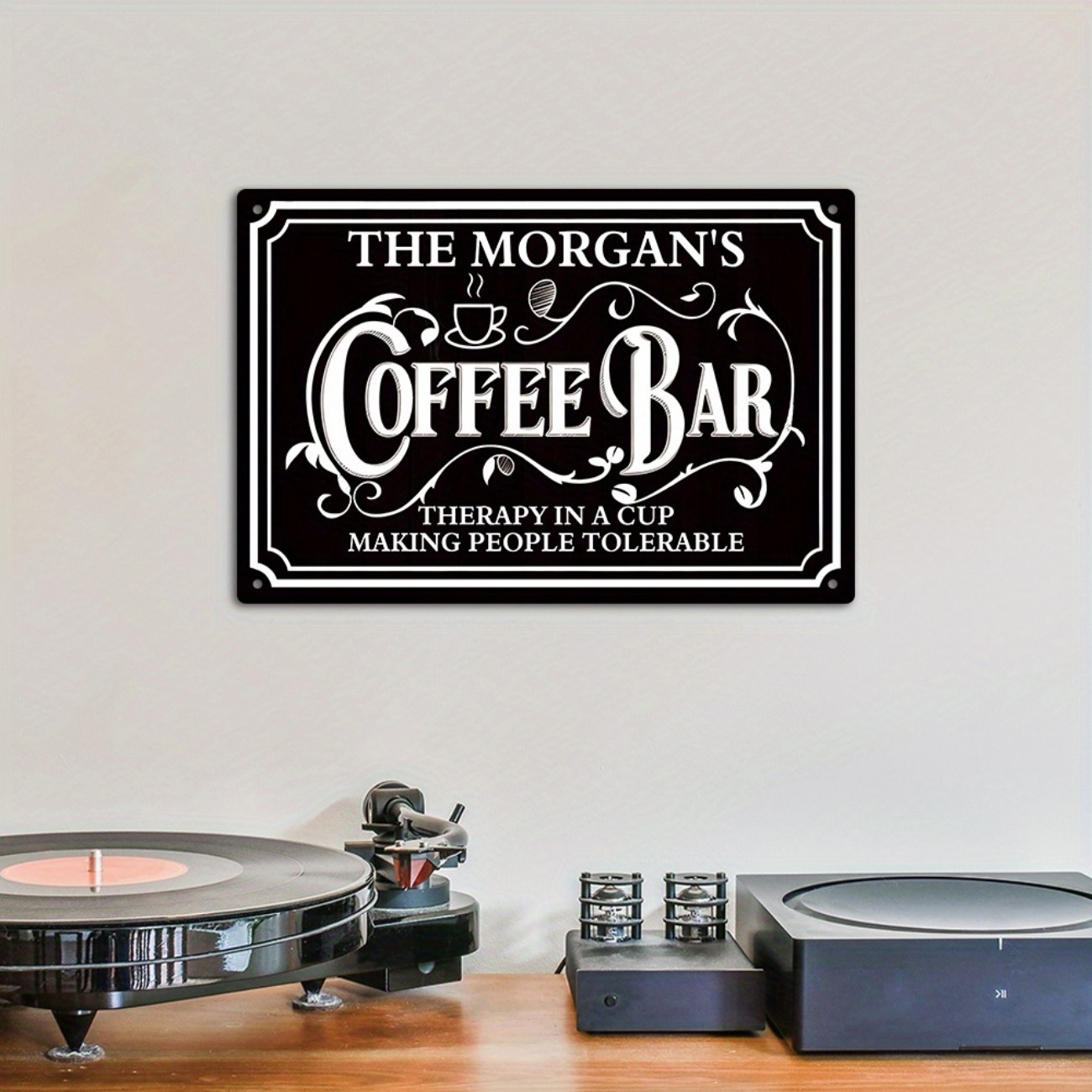 1pc Personalized The Morgan's  - Home Bar Signs 评论和价格