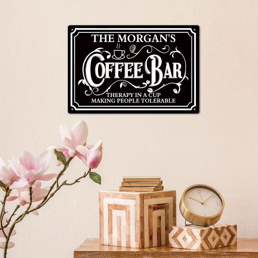 1pc Personalized The Morgan's  - Home Bar Signs 评论和价格