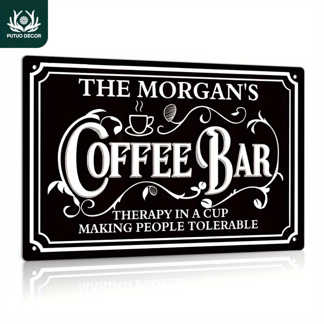 1pc Personalized The Morgan's  - Home Bar Signs 评论和价格