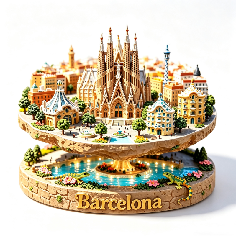 Spain Metal Fridge Magnets Bar - Home Barcelona 评论和价格