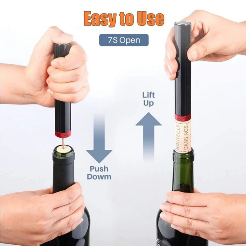 Red Wine Bottle Opener Air Pre - Wine Preservation Pump 评论和价格