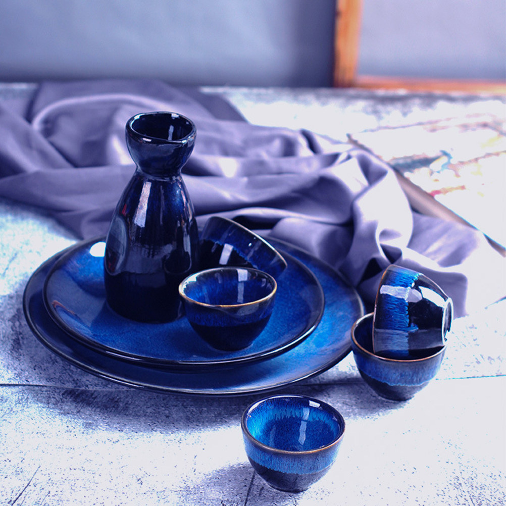 3Pcs Sake Cups Set Ceramic Jap - Home Bar Set 评论和价格